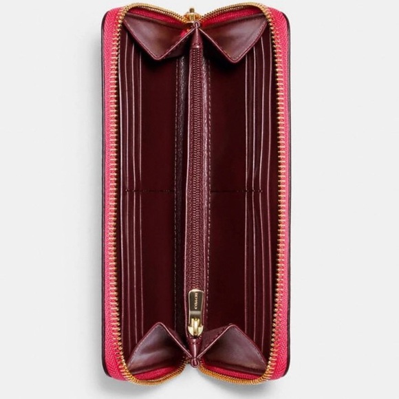 Coach Accordion Zip Wallet With Vintage - Picture 12 of 12